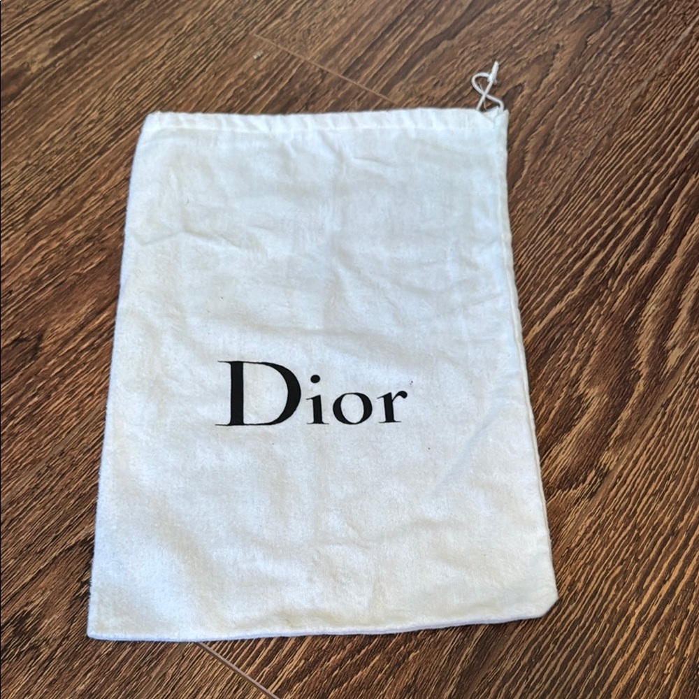 Dior Cream Dust Bag with Logo